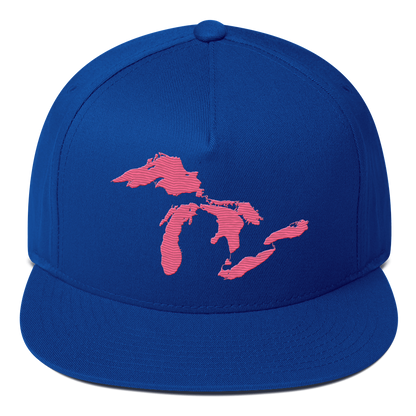 Great Lakes Snapback | 5-Panel - Rhodochrosite Pink