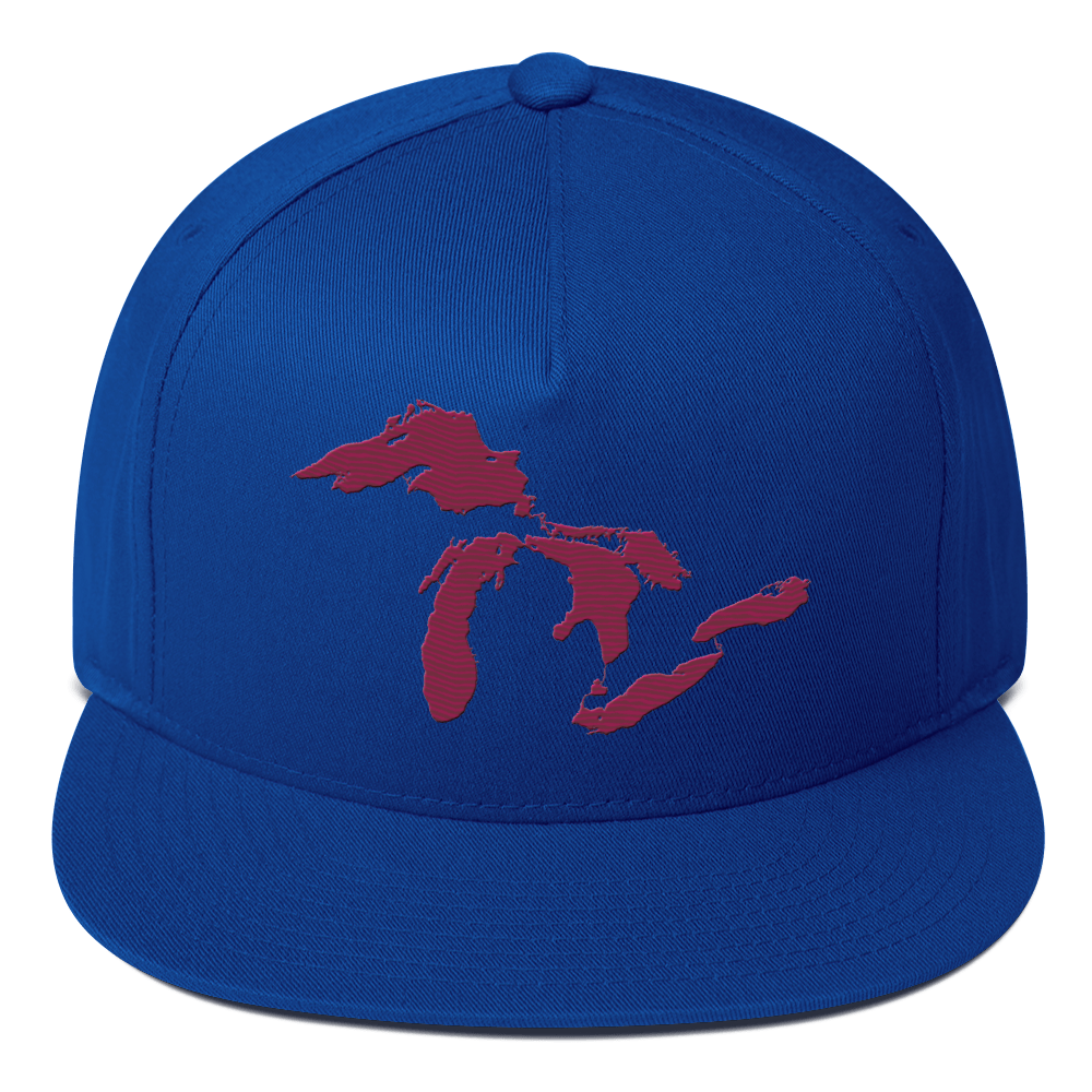 Great Lakes Snapback | 5-Panel - Ruby Red