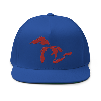 Great Lakes Snapback | 5-Panel - Thimbleberry Red