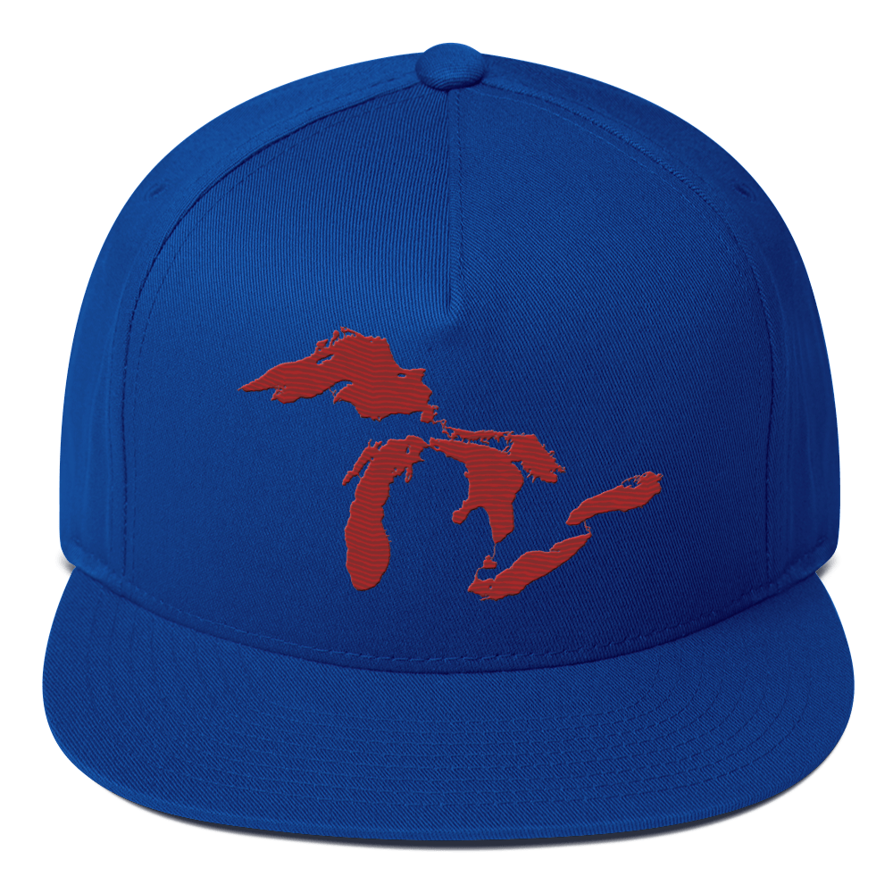 Great Lakes Snapback | 5-Panel - Thimbleberry Red