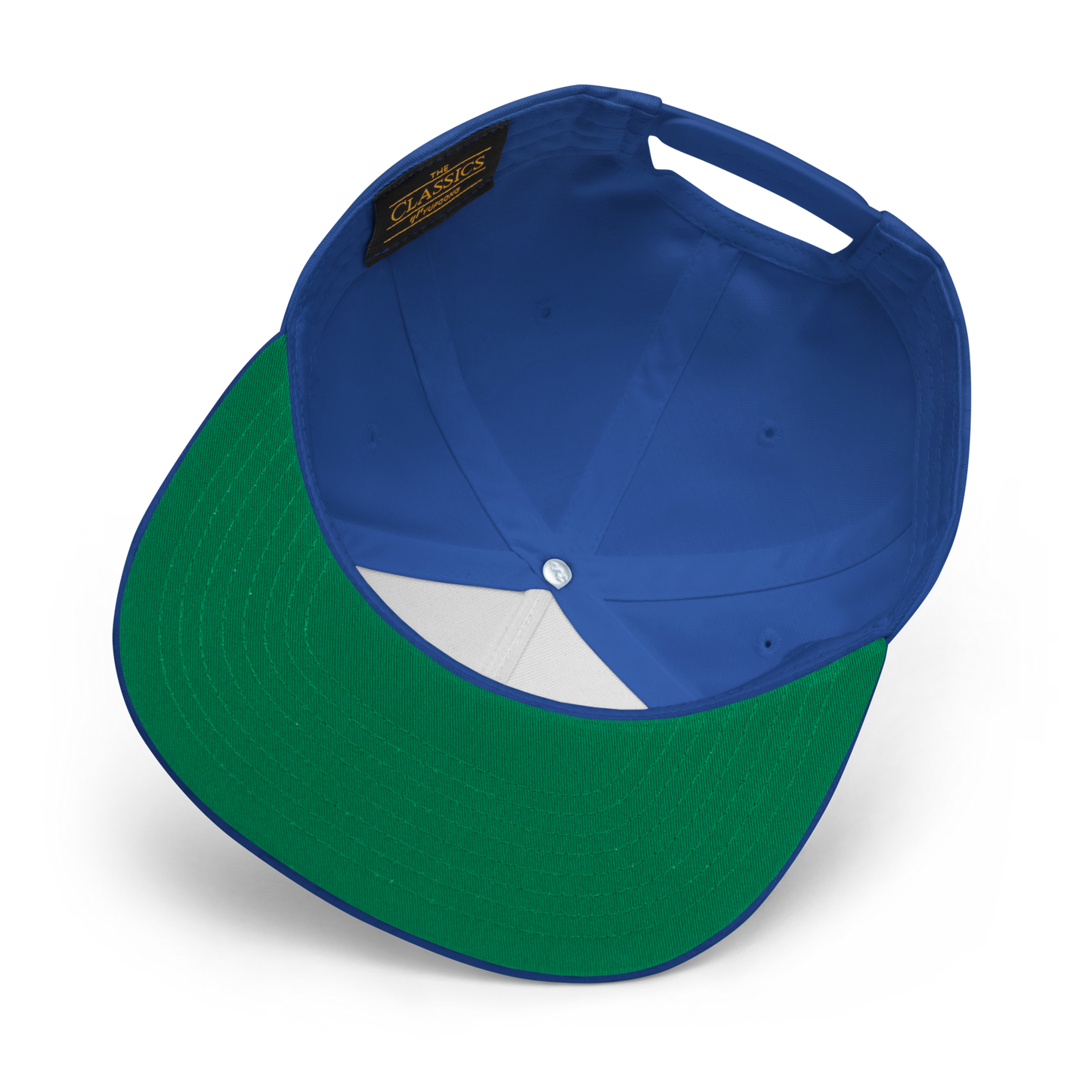 'Detroit' Flat Bill Snapback (Azure Tag Font)