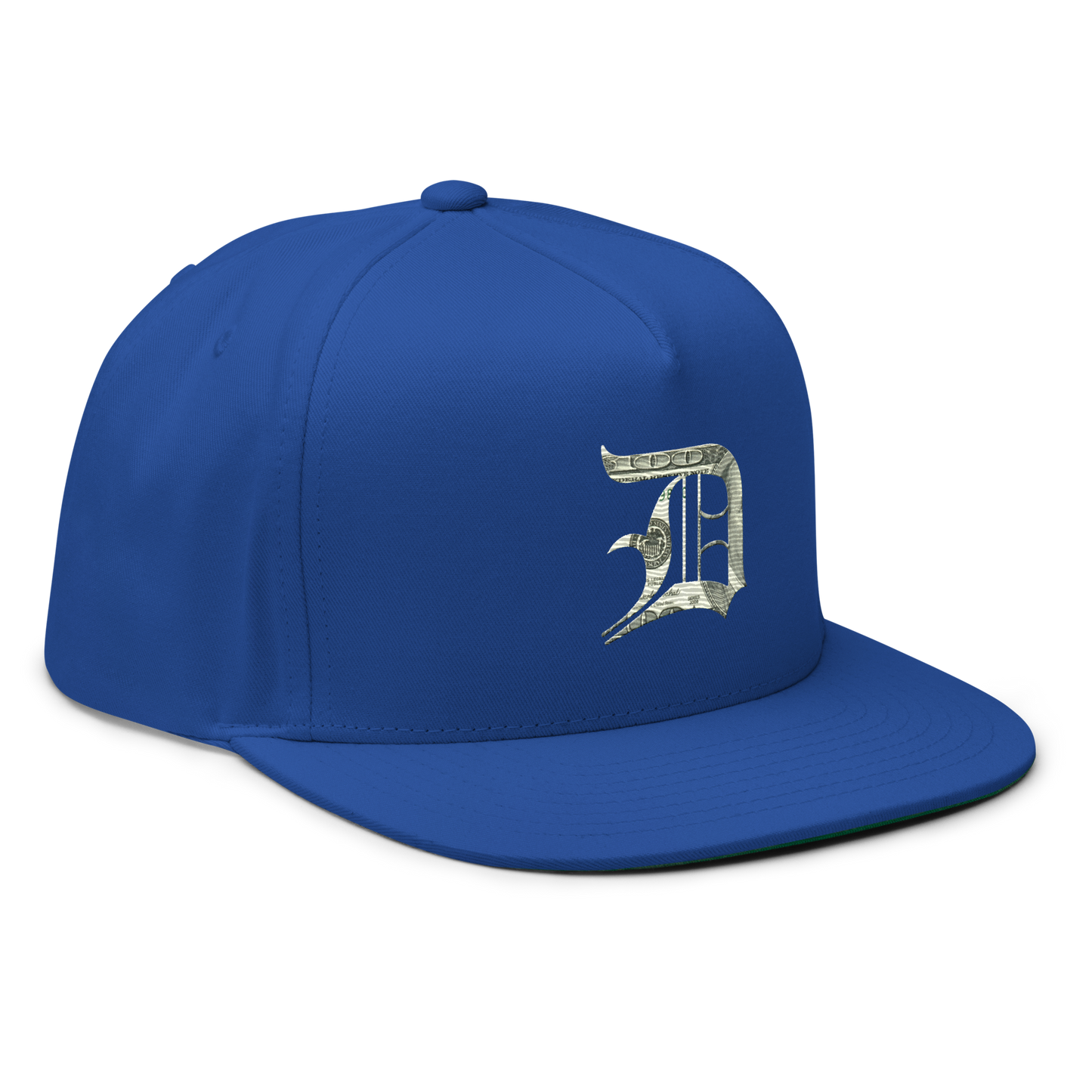 Detroit 'Old English D' Flat Bill Snapback (Benjamins Edition)