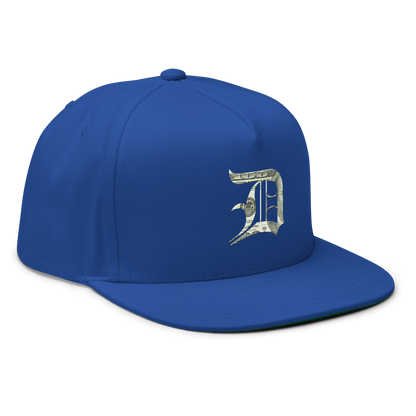 Detroit 'Old English D' Flat Bill Snapback (Benjamins Edition)