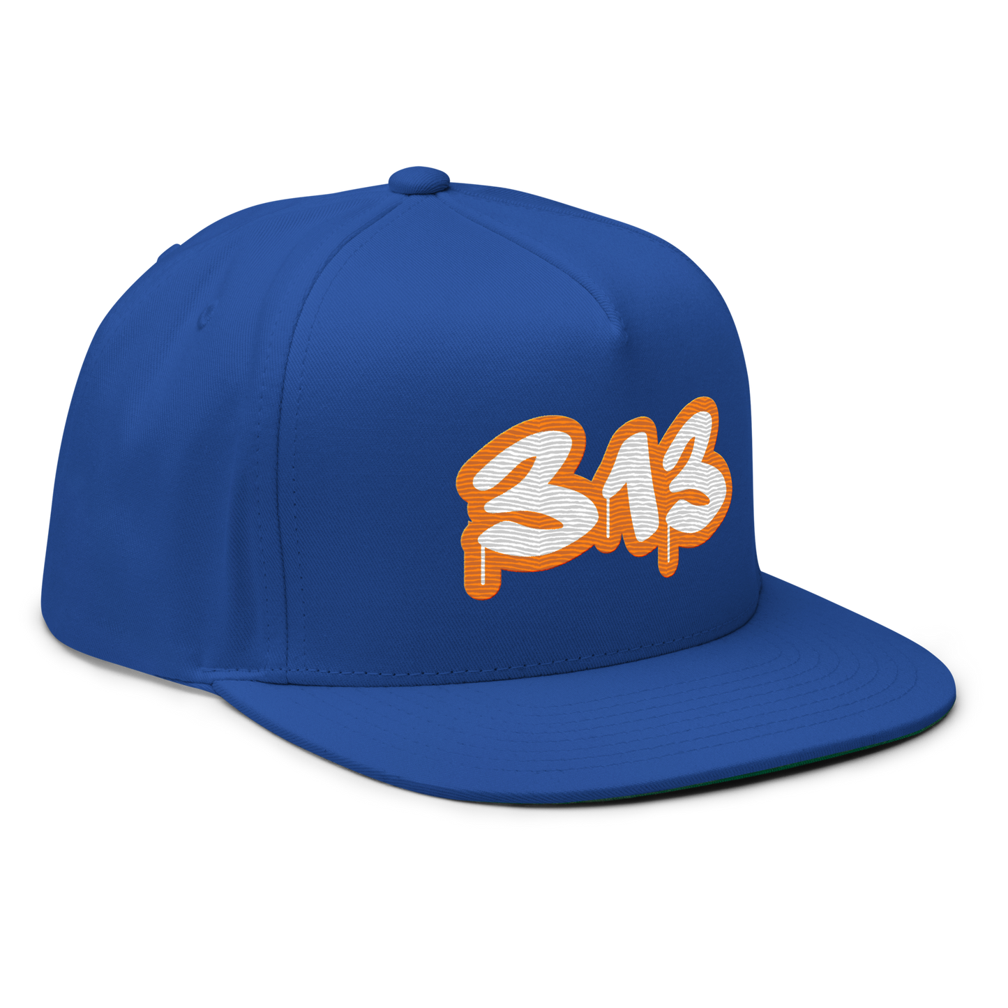 Detroit '313' Flat BIll Snapback (Orange Tag Font)