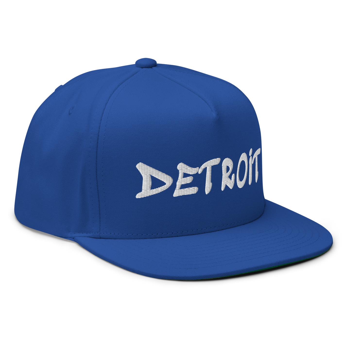 'Detroit' Flat Bill Snapback (Tag Font)