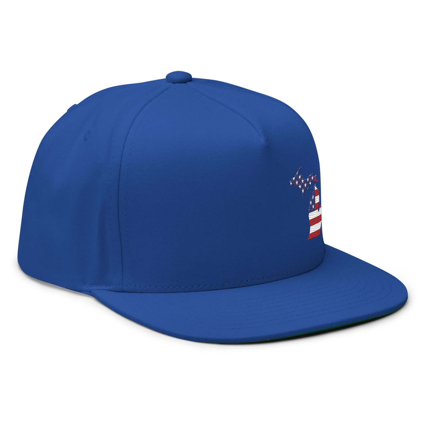 Michigan Flat Bill Snapback (Patriotic Edition)