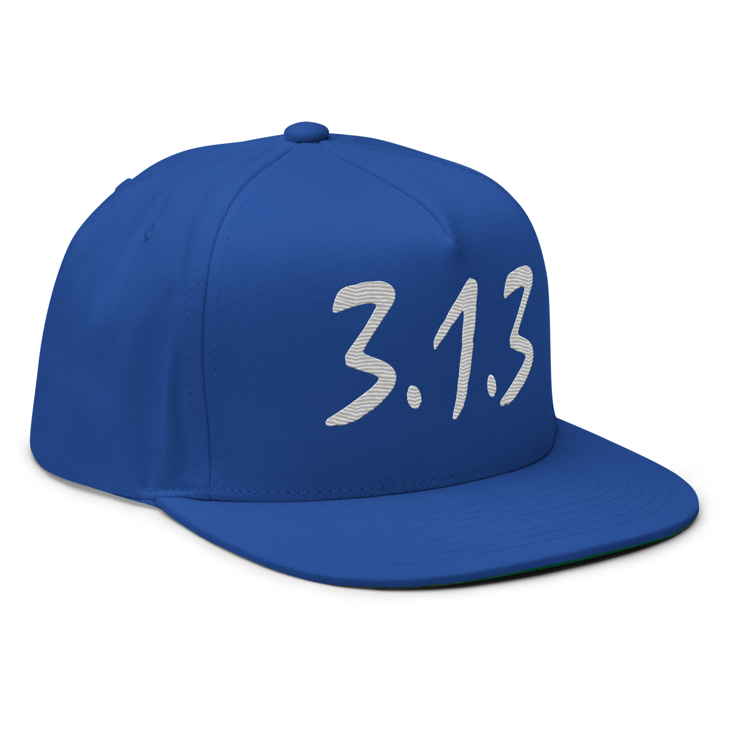 Detroit '313' Snapback (Compton Font) | 5-Panel - Platinum