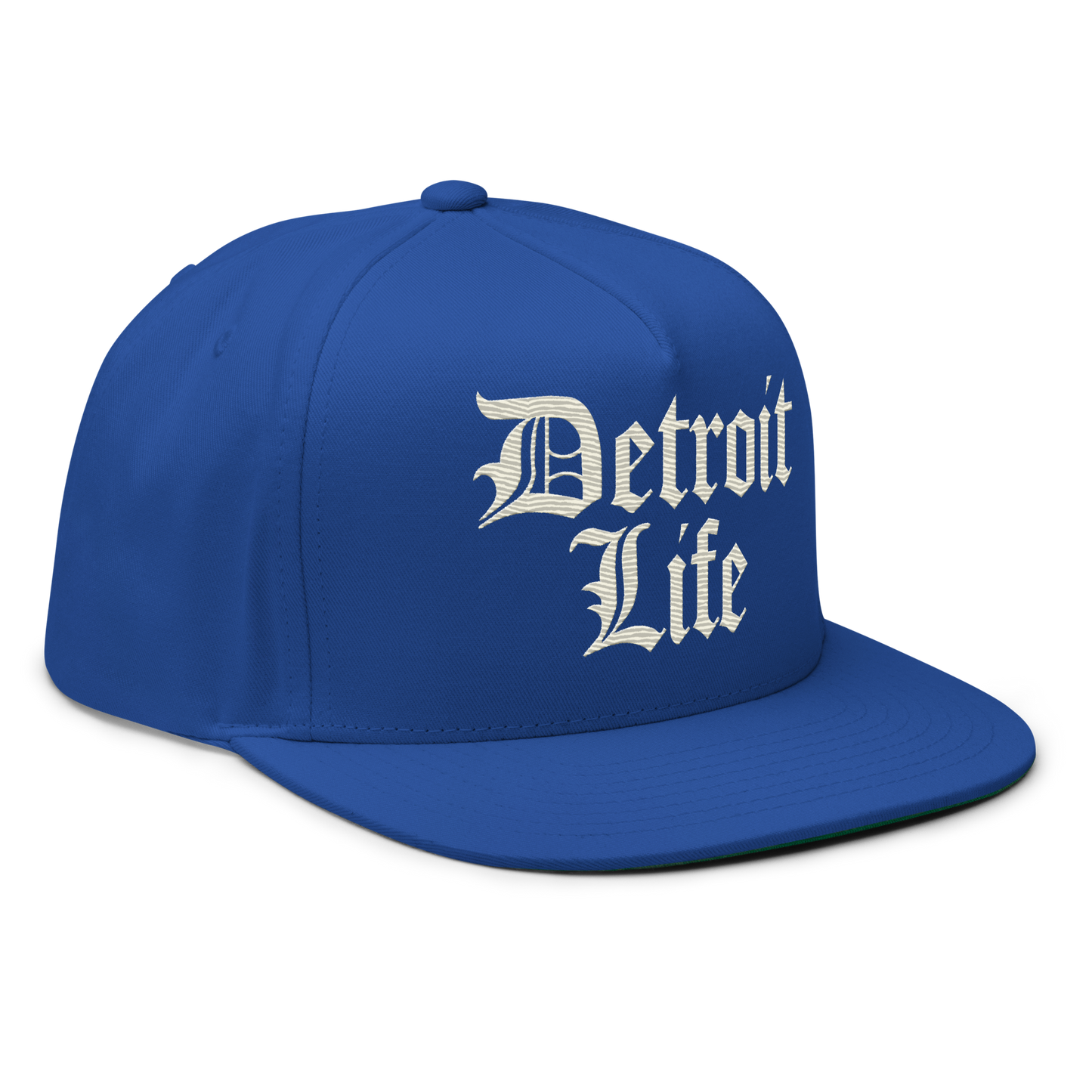 'Detroit Life' Snapback | 5-Panel - Ivory White