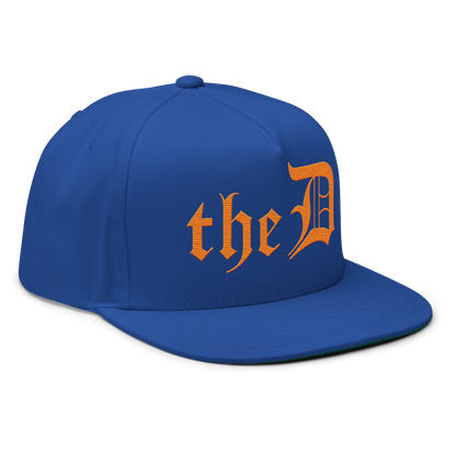 Detroit 'The D' Snapback | 5-Panel - Orange