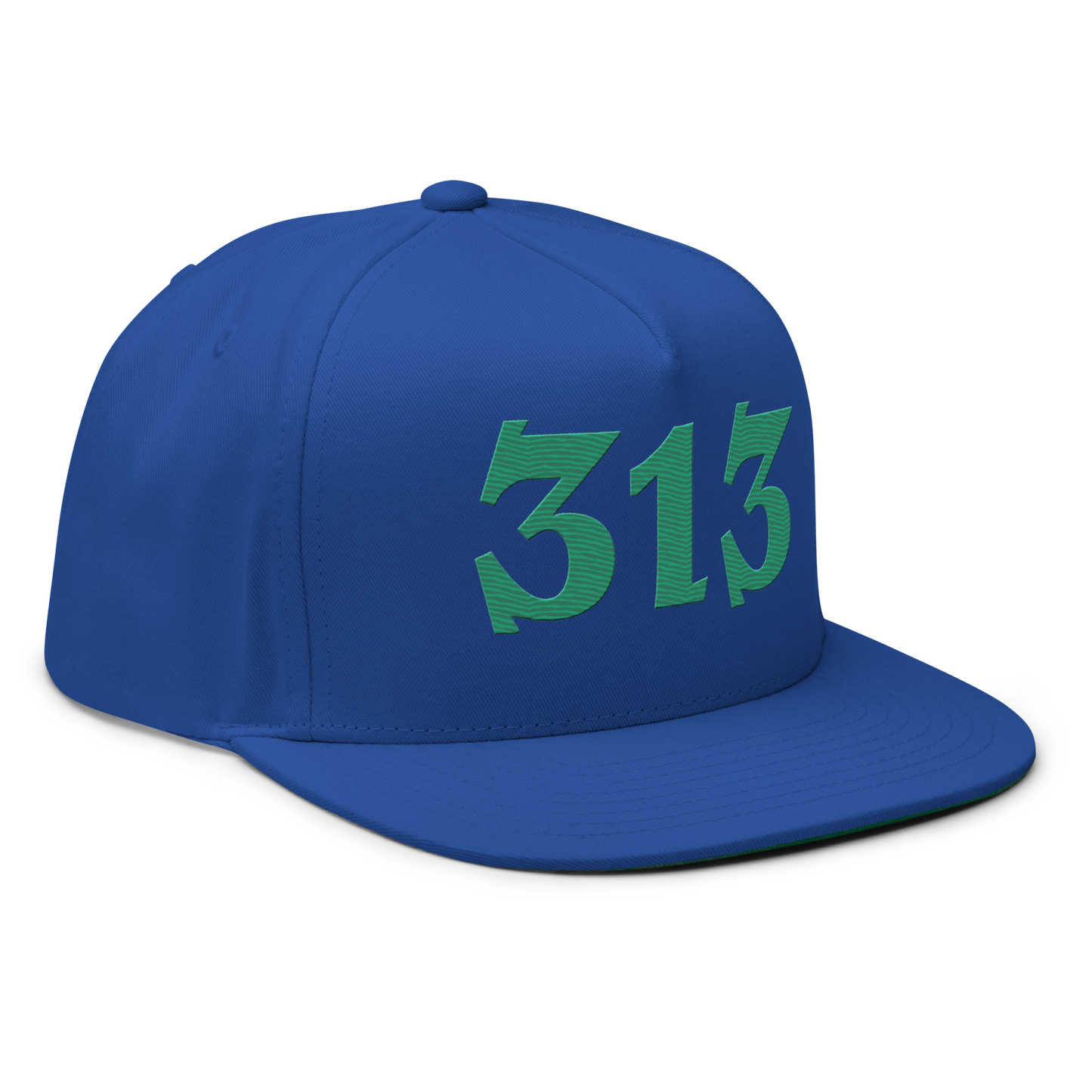 Detroit '313' Snapback | 5-Panel - Emerald Green