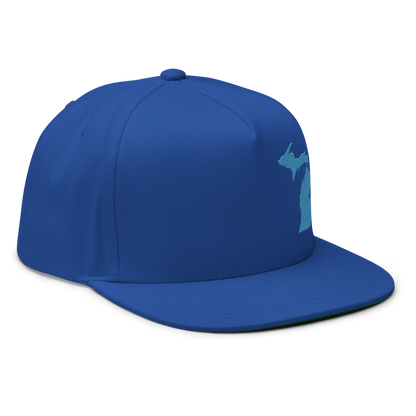 Michigan Snapback | 5-Panel - Traverse Blue Outline