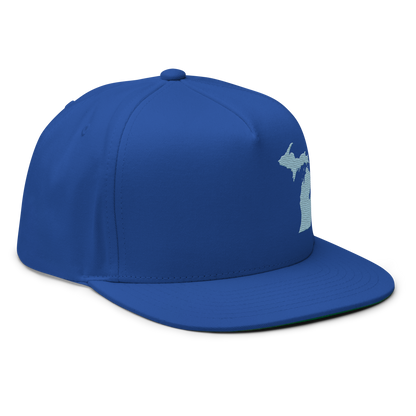 Michigan Snapback | 5-Panel - Opal Blue Outline