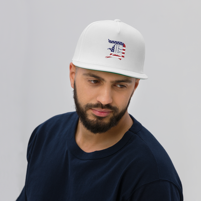 Detroit 'Old English D' Flat Bill Snapback (Patriotic Edition)