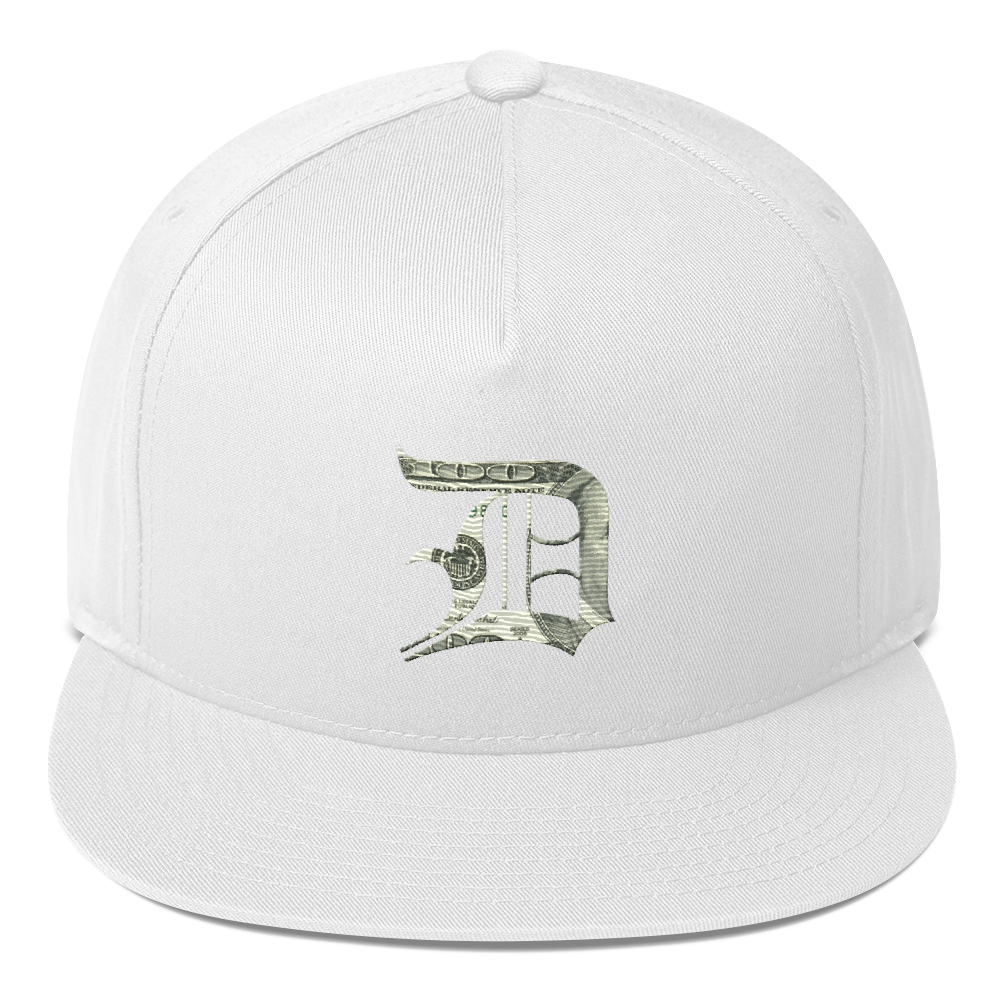 Detroit 'Old English D' Flat Bill Snapback (Benjamins Edition)