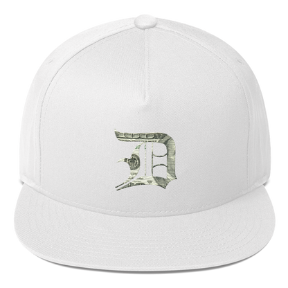 Detroit 'Old English D' Flat Bill Snapback (Benjamins Edition)