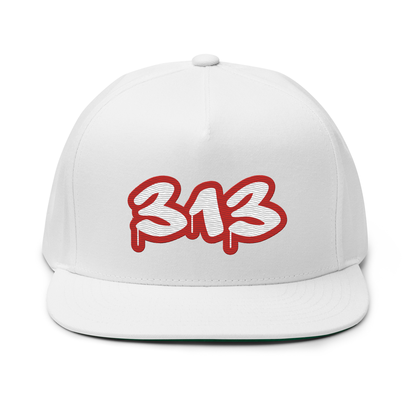 Detroit '313' Flat BIll Snapback (Aliform Red Tag Font)