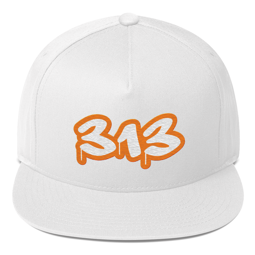 Detroit '313' Flat BIll Snapback (Orange Tag Font)