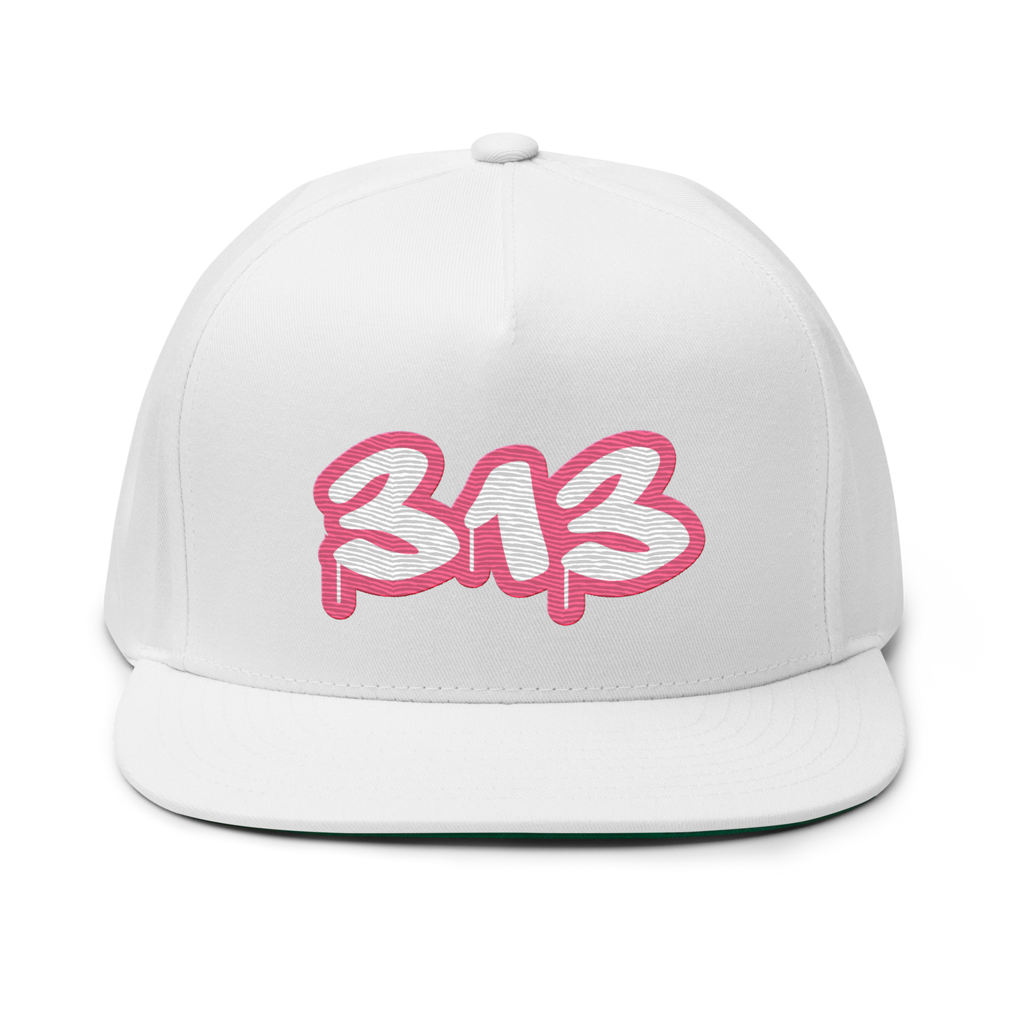 Detroit '313' Flat BIll Snapback (Rhodochrosite Pink Tag Font)