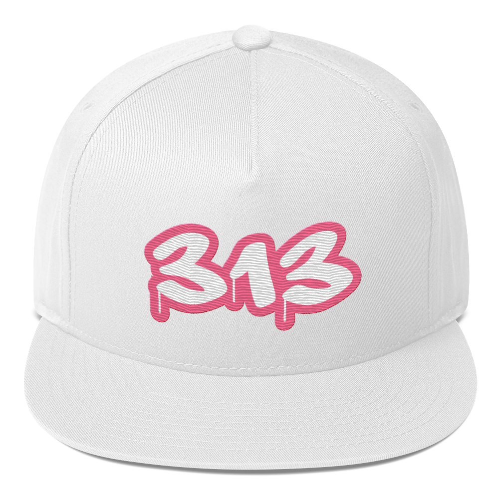 Detroit '313' Flat BIll Snapback (Rhodochrosite Pink Tag Font)