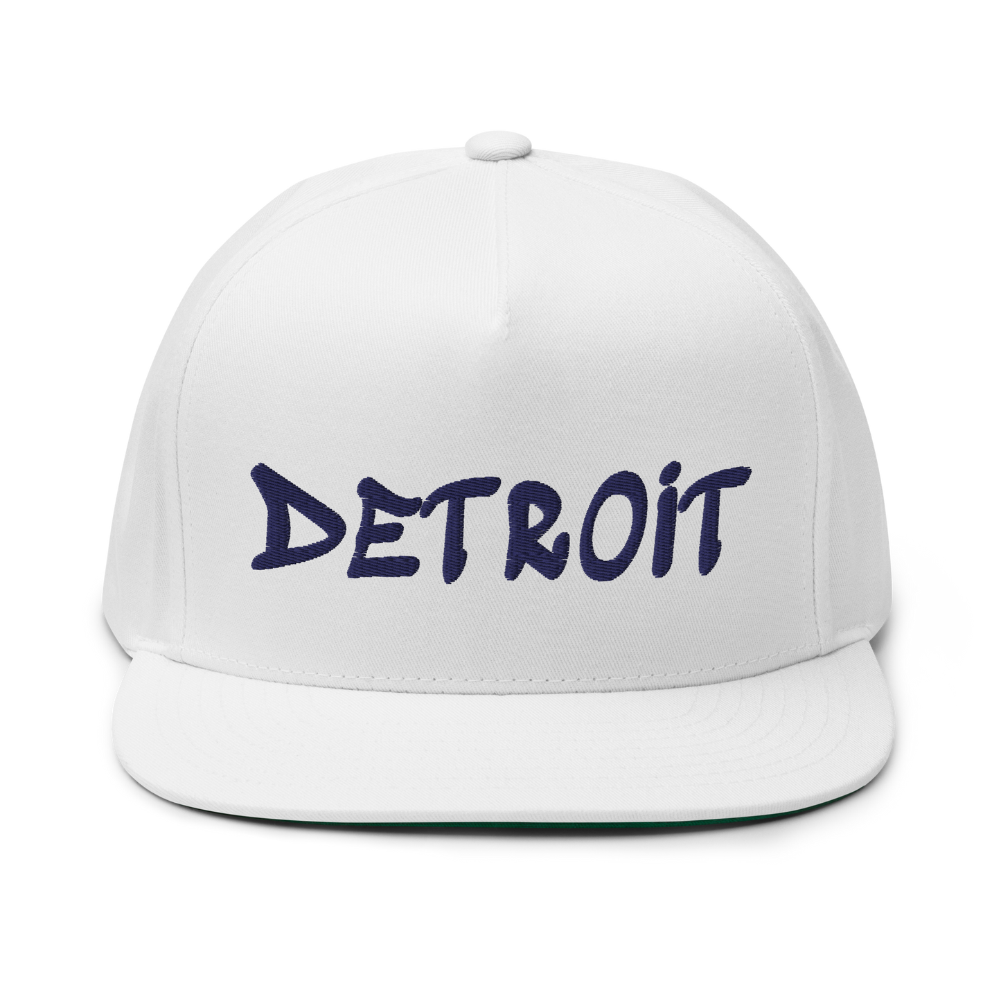 'Detroit' Flat Bill Snapback (Tag Font)