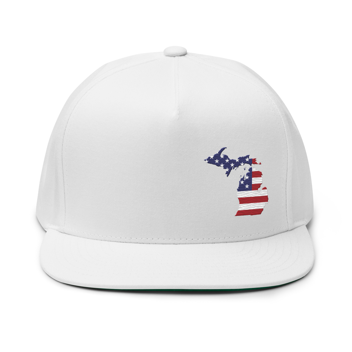 Michigan Flat Bill Snapback (Patriotic Edition)