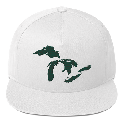 Great Lakes Flat Bill Snapback (Laconic Green)