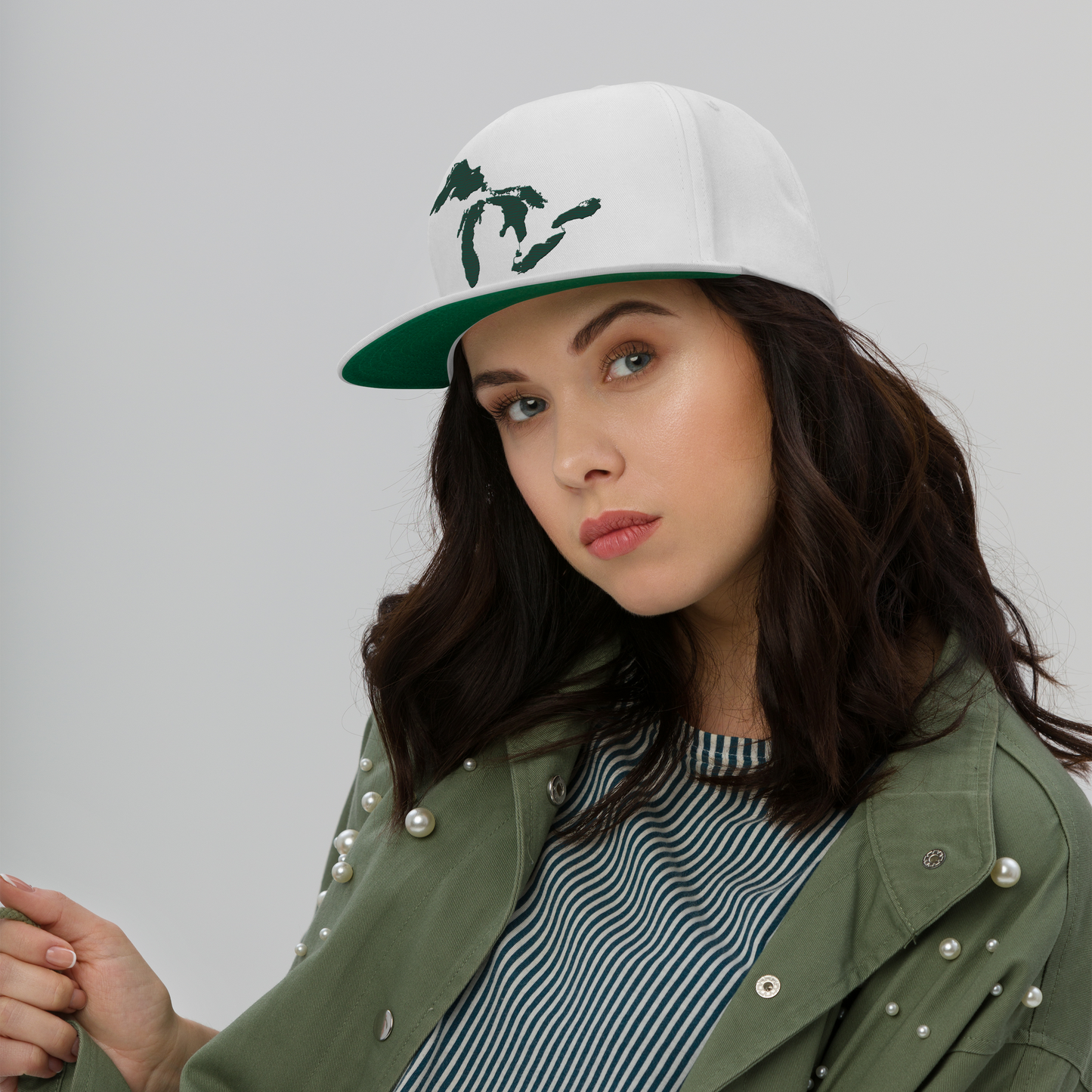 Great Lakes Flat Bill Snapback (Laconic Green)