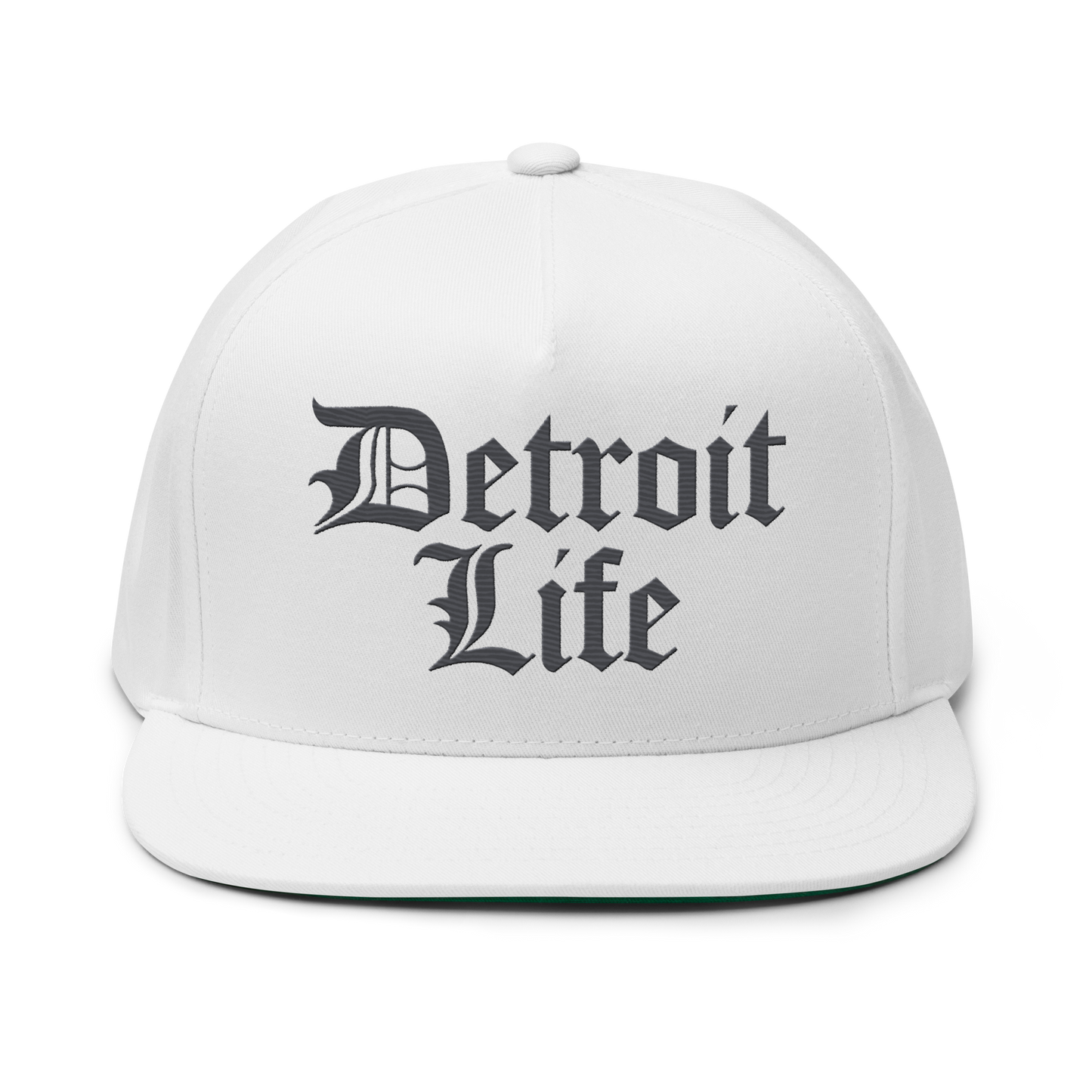 'Detroit Life' Snapback | 5-Panel - Iron Ore Grey