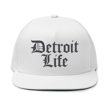 'Detroit Life' Snapback | 5-Panel - Iron Ore Grey