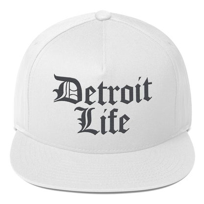 'Detroit Life' Snapback | 5-Panel - Iron Ore Grey