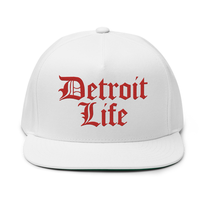 'Detroit Life' Snapback | 5-Panel - Aliform Red