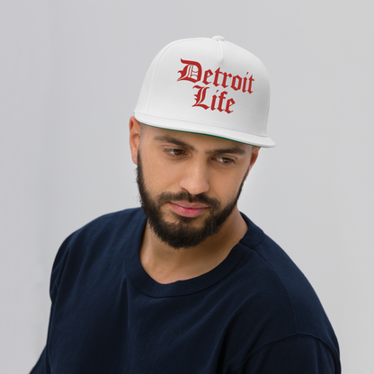 'Detroit Life' Snapback | 5-Panel - Aliform Red