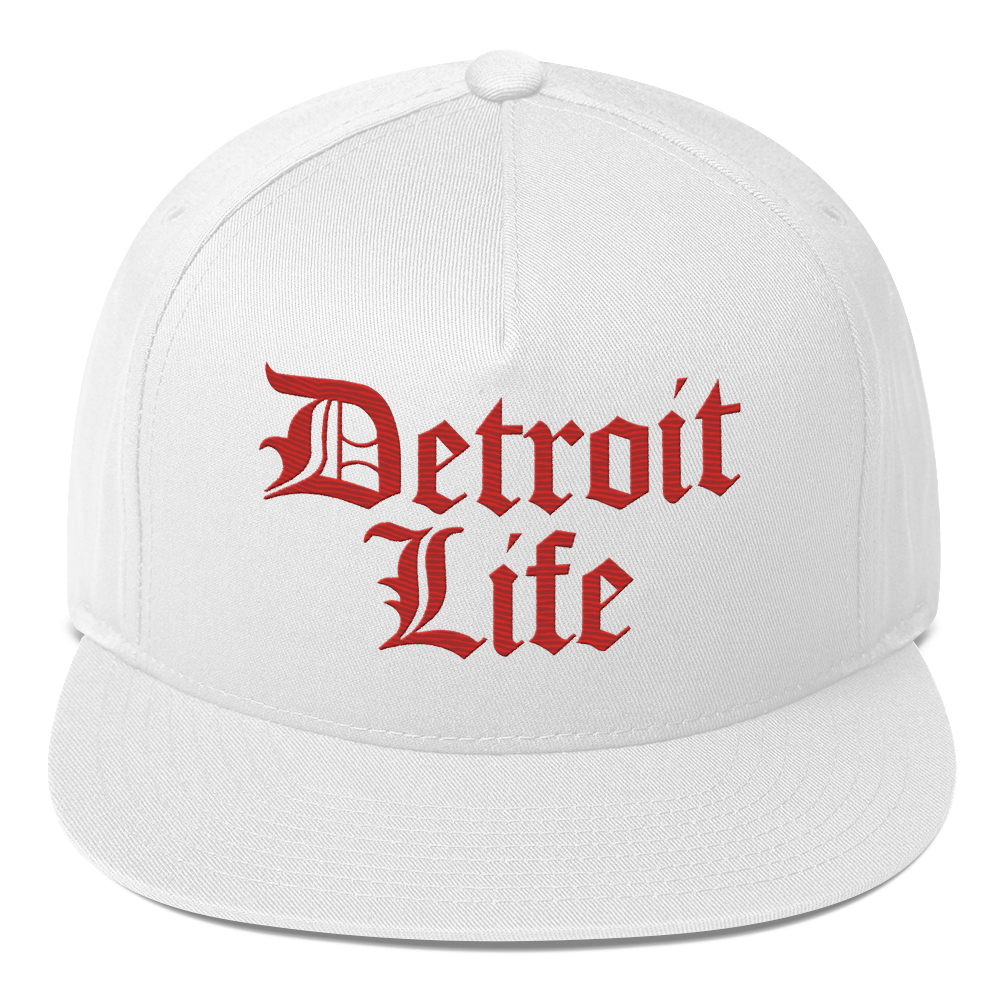 'Detroit Life' Snapback | 5-Panel - Aliform Red