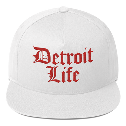 'Detroit Life' Snapback | 5-Panel - Aliform Red