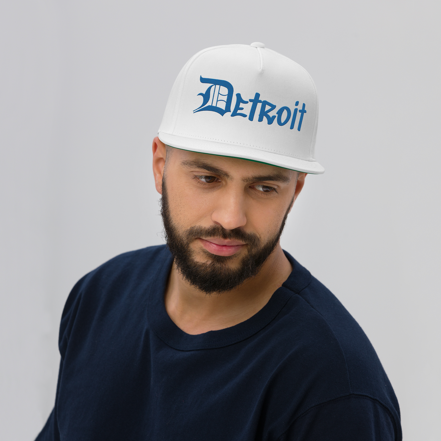 'Detroit' Snapback (OED Tag Font) | Azure