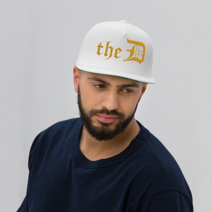 Detroit 'The D' Snapback | 5-Panel - Gold