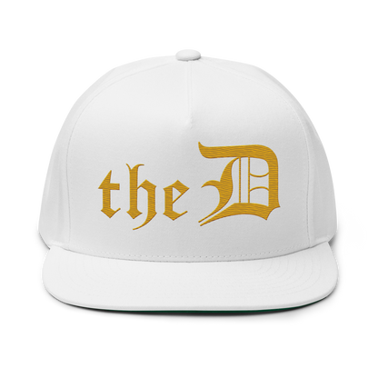 Detroit 'The D' Snapback | 5-Panel - Gold