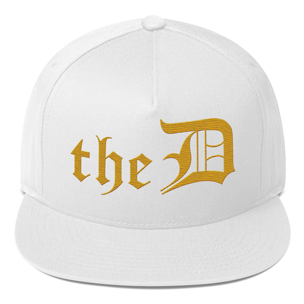 Detroit 'The D' Snapback | 5-Panel - Gold