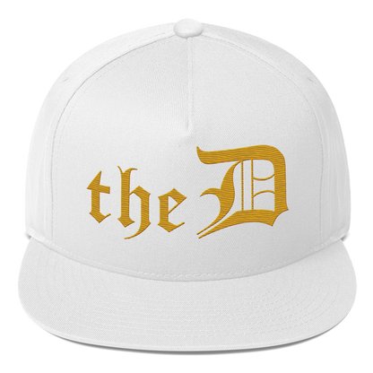 Detroit 'The D' Snapback | 5-Panel - Gold