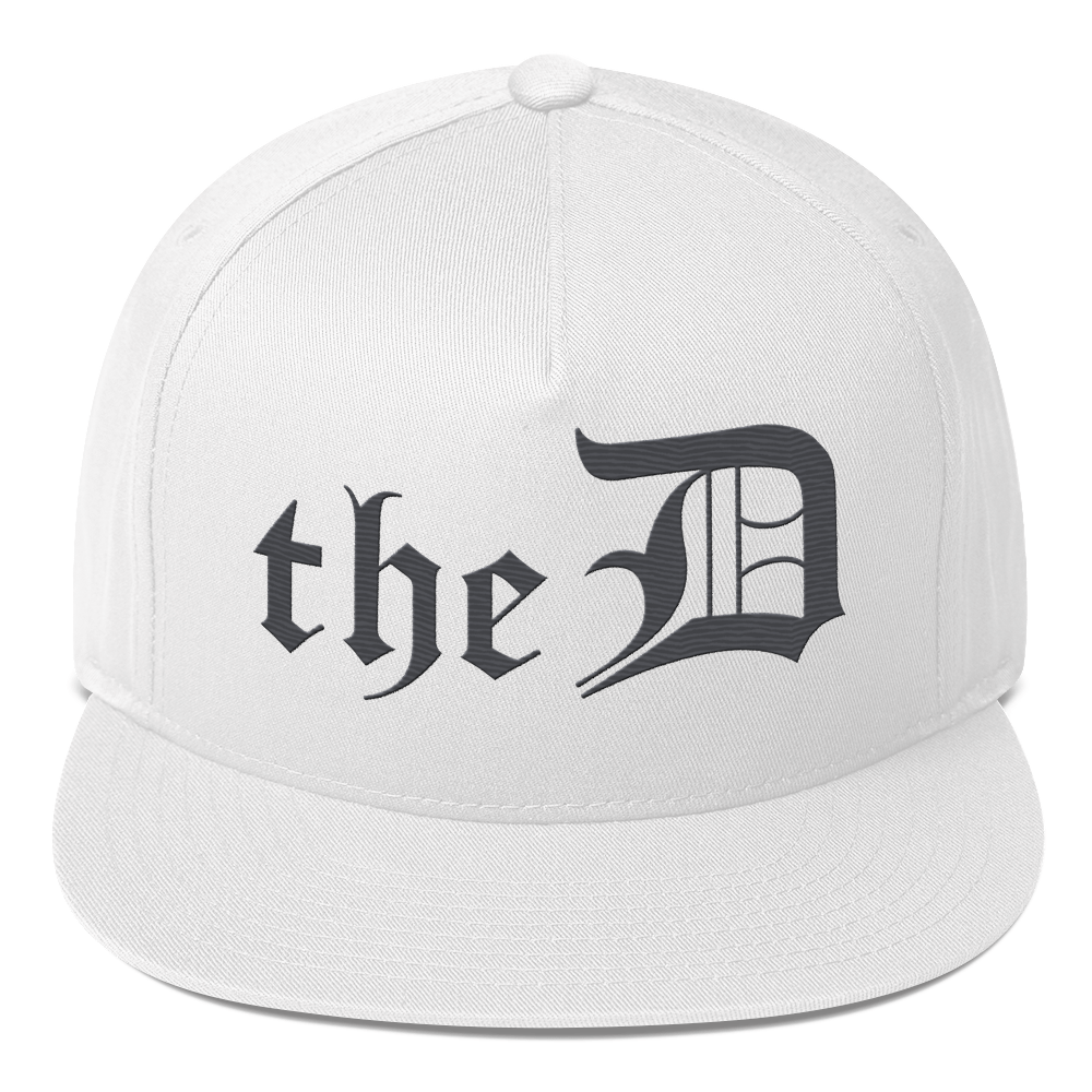 Detroit 'The D' Snapback | 5-Panel - Iron Ore Grey