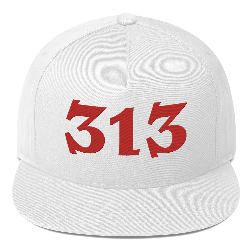 Detroit '313' Snapback | 5-Panel - Aliform Red