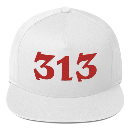 Detroit '313' Snapback | 5-Panel - Aliform Red