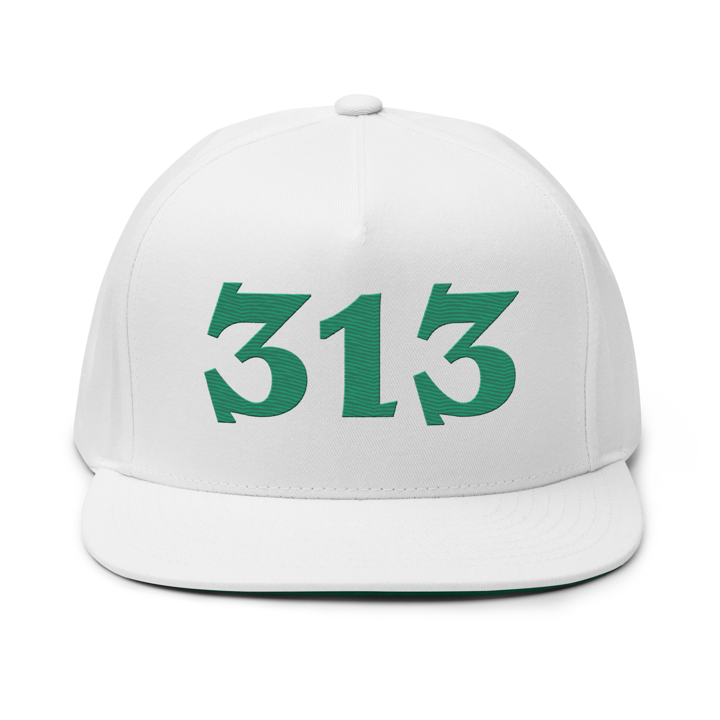 Detroit '313' Snapback | 5-Panel - Emerald Green