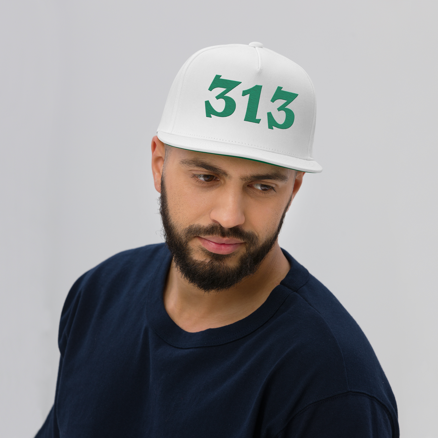 Detroit '313' Snapback | 5-Panel - Emerald Green