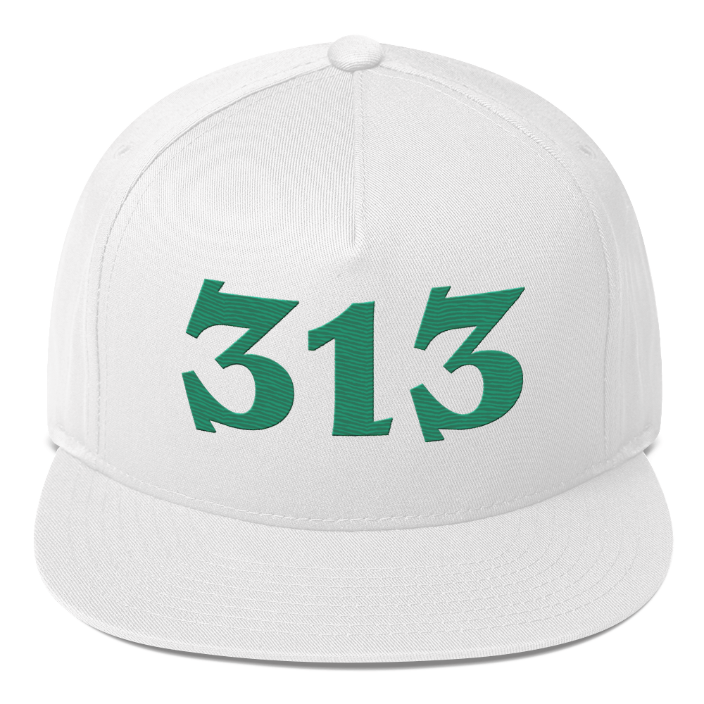 Detroit '313' Snapback | 5-Panel - Emerald Green