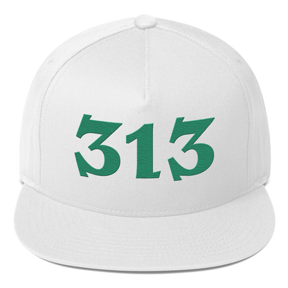 Detroit '313' Snapback | 5-Panel - Emerald Green