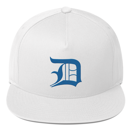 Detroit 'Old English D' Flat Bill Snapback (Azure)