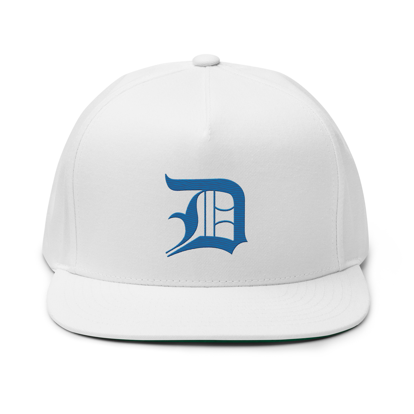 Detroit 'Old English D' Flat Bill Snapback (Azure)