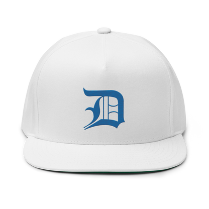 Detroit 'Old English D' Flat Bill Snapback (Azure)