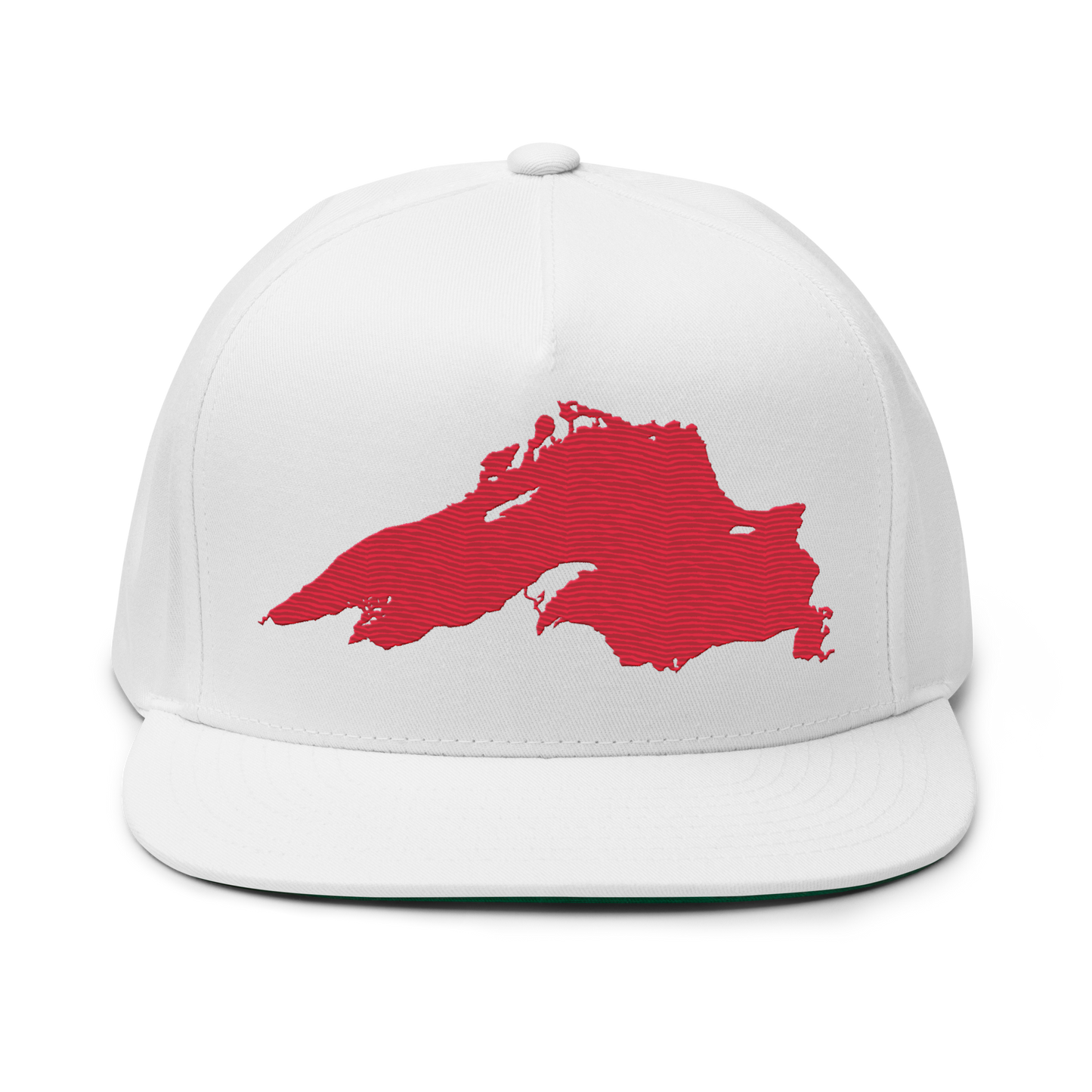 Lake Superior Snapback | 5-Panel - Lighthouse Red